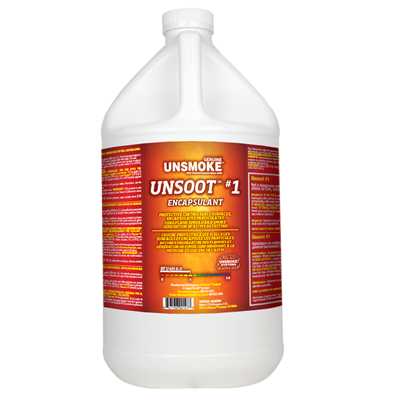 gallon jug of Unsmoke Unsoot #1 Encapsulan