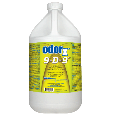 plastic jug of odorX 9-D-9