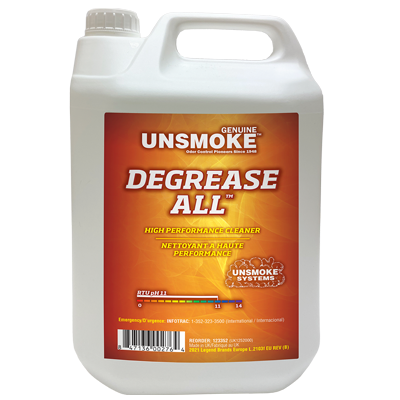 Unsmoke Degrease All high performance cleaner 
